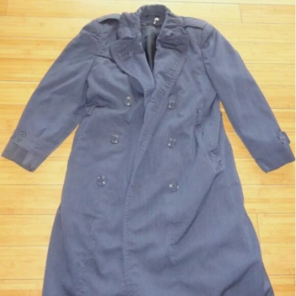 sz42R VTG KOREAN WAR USAF U.S. AIR FORCE TRENCH ALL WEATHER JACKET MENS LD 3470